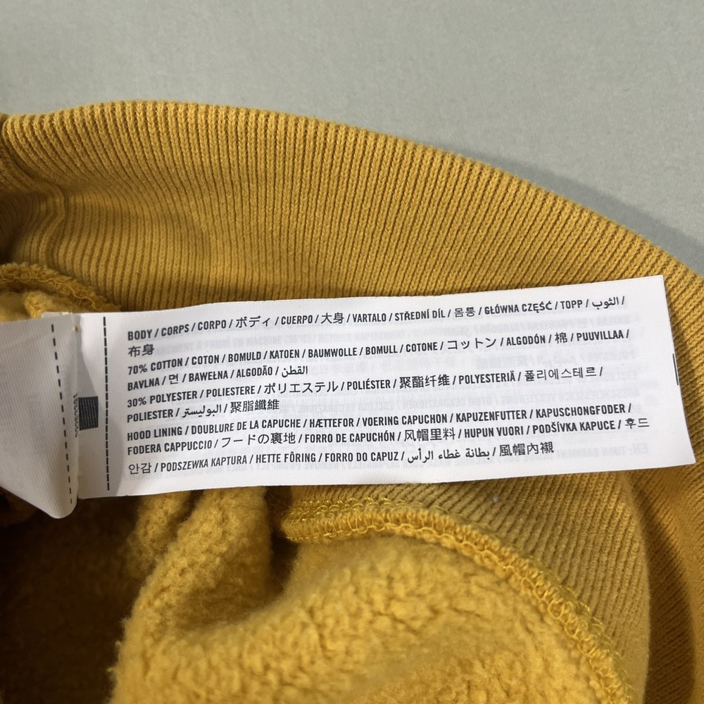 Hollister Womens Long Sleeve Hoodie Pullover Fleece Jacket Yellow XS - Picture 11 of 14